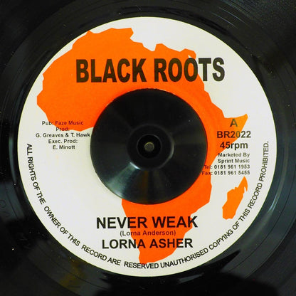 Lorna Asher - Never Weak  /  Tad Hunter - Pay The Piper [New Vinyl 7"]