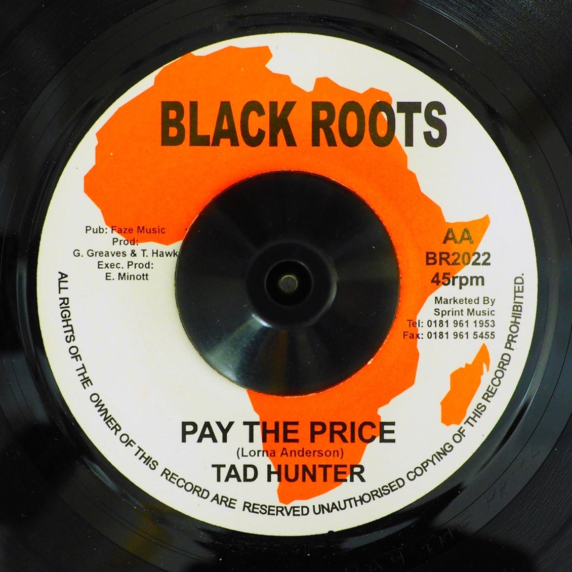 Lorna Asher - Never Weak  /  Tad Hunter - Pay The Piper [New Vinyl 7"]