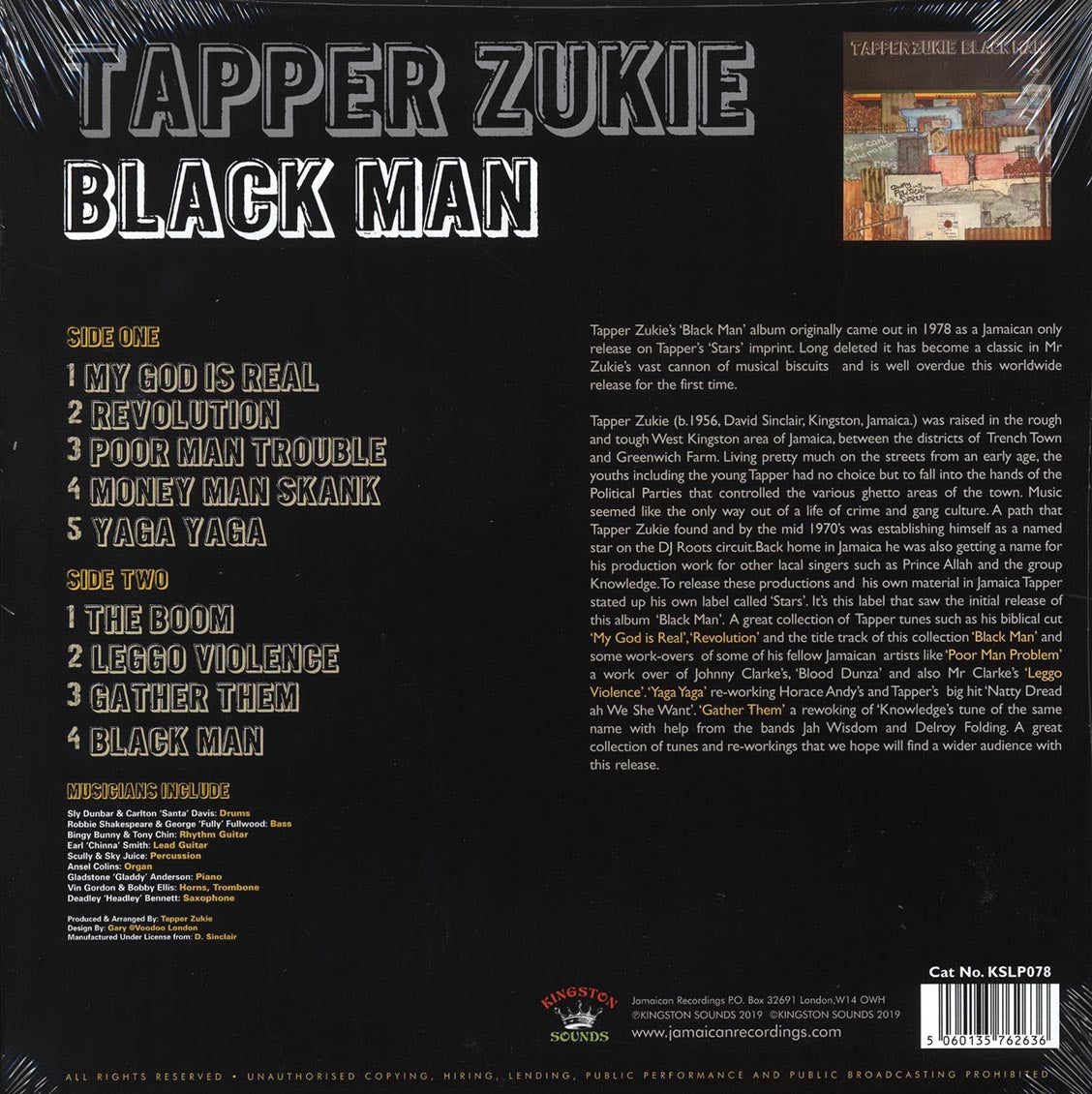 Tappa Zukie - Black Man (180g) [New Vinyl LP]