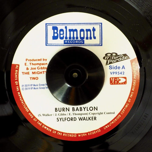 Sylford Walker - Burn Babylon  /  Version [New Vinyl Record 7" Single]