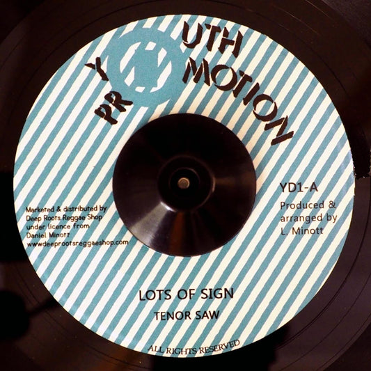 Tenor Saw - Lots Of Sign  /  Version [New] [New Vinyl 7"]