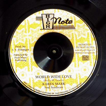 Karen Mark - World Wide Love  /  Soul Syndicate - World Wide Dub [New Vinyl 7"]