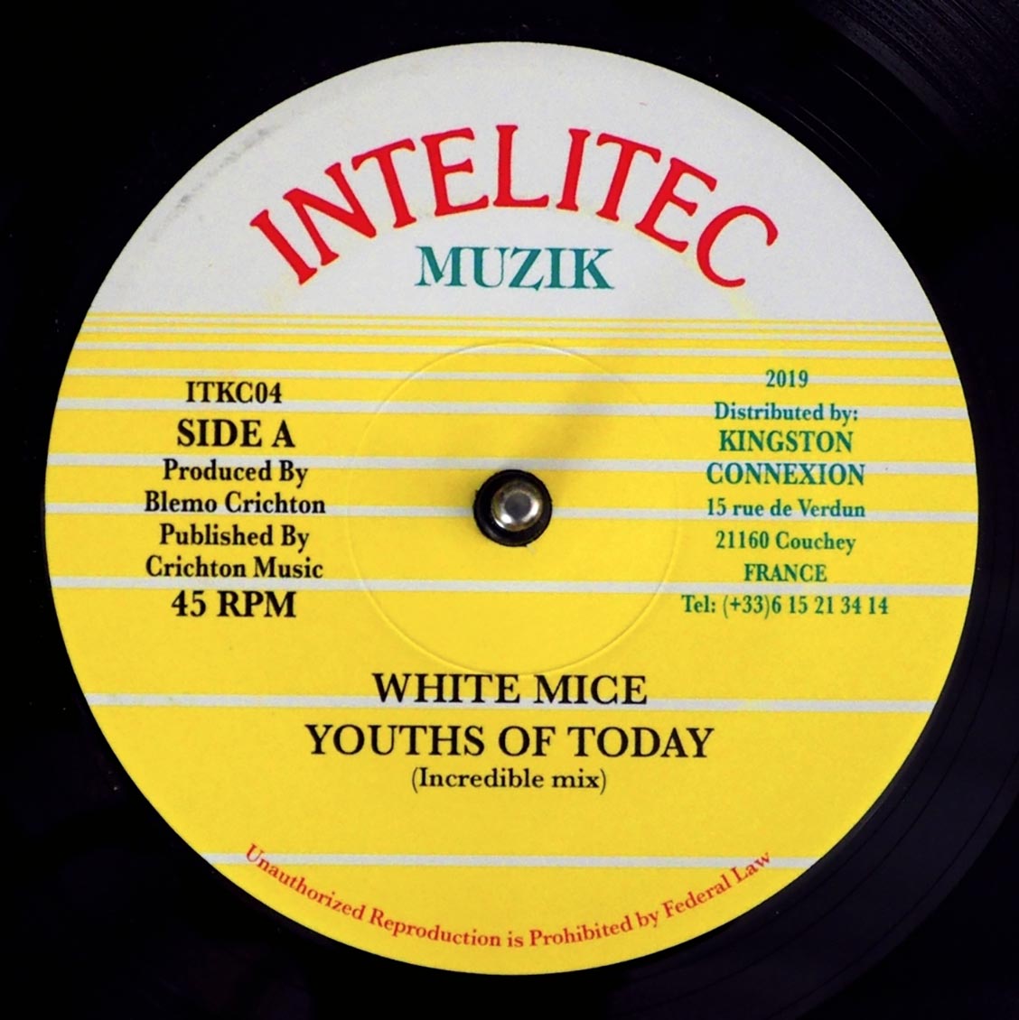 White Mice - Youths Of Today  /  Version [New] [New Vinyl 7"]