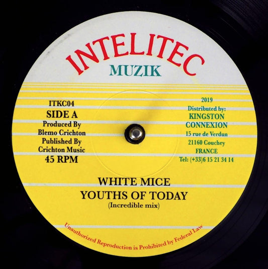 White Mice - Youths Of Today  /  Version [New] [New Vinyl 7"]