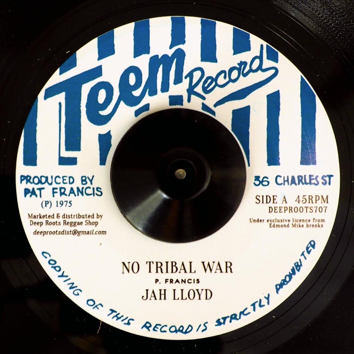 Jah Lloyd - No Tribal War  /  Bunny & Herman - Ark Of The Covenant [New Vinyl Record 7" Single]