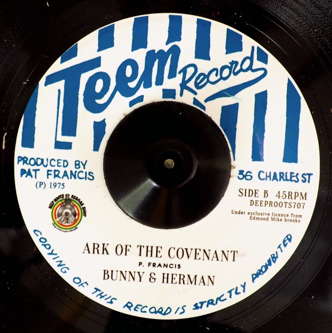 Jah Lloyd - No Tribal War  /  Bunny & Herman - Ark Of The Covenant [New Vinyl 7"]