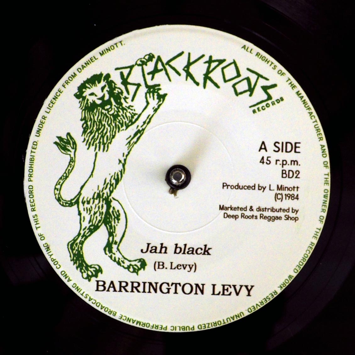 Barrington Levy - Jah Black  /  Version [New Vinyl Record 7" Single]