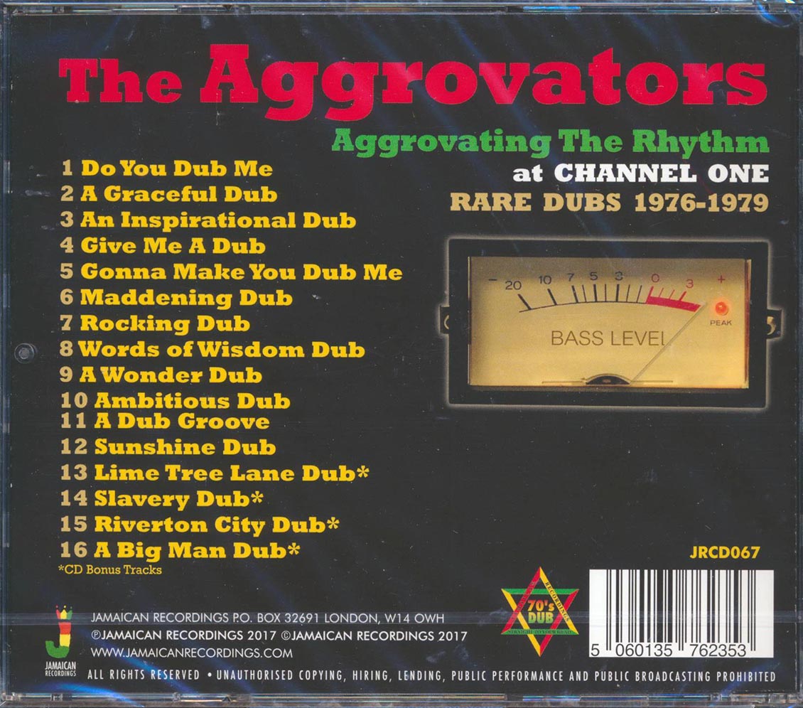 The Aggrovators - Aggrovating The Rhythm At Channel One: Rare Dubs 1976-1979 [New CD]