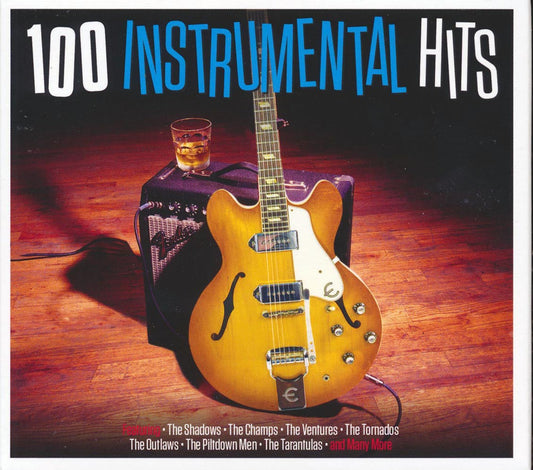 Johnny & The Hurricanes, The Champs, The Spotnicks, The Ventures, The Shadows, The Tornadoes, The Outlaws, Etc. - 100 Instrumental Hits (100 tracks) (4xCD) (deluxe 4-fold digipak) [New CD]