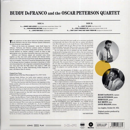 Buddy DeFranco & Oscar Peterson Quartet - Buddy DeFranco & Oscar Peterson Quartet (ltd. ed.) (180g) (remastered) [New Vinyl Record LP]