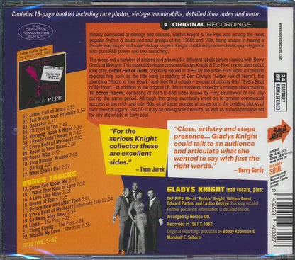Gladys Knight & The Pips - Letter Full Of Tears (22 tracks) (+10 bonus tracks) (incl. 16-page booklet) (remastered) (24-bit mastering) [New CD]