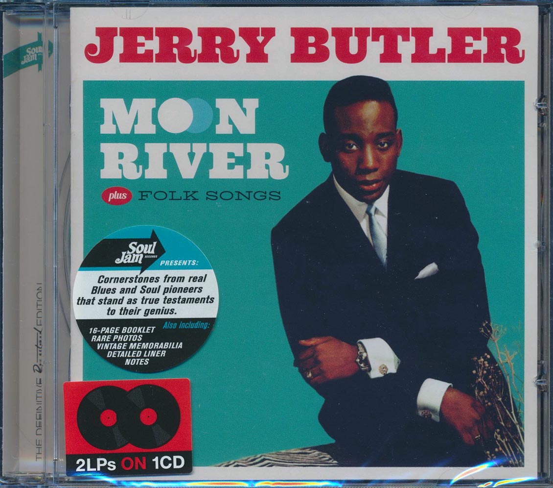 Jerry Butler - Moon River + Folk Songs (2 albums on 1 CD) (27 tracks) (incl. 16-page booklet) (remastered) [New CD]