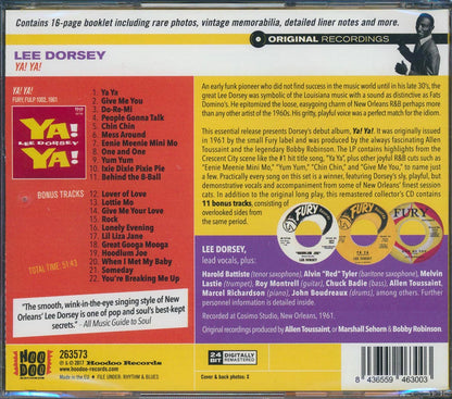 Lee Dorsey - Ya! Ya! (22 tracks) (+11 bonus tracks) (incl. 16-page booklet) (remastered) (24-bit mastering) [New CD]