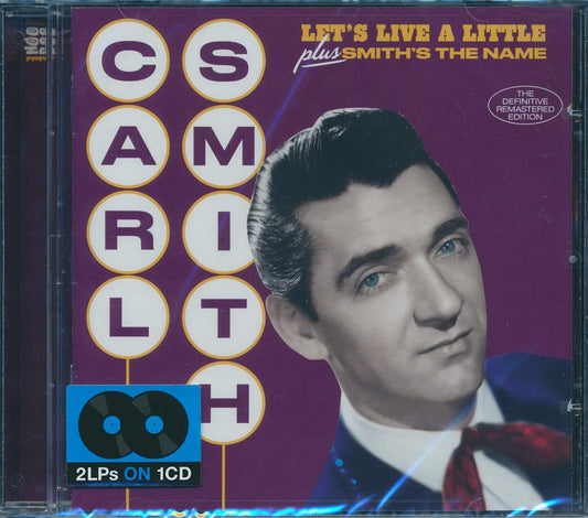 Carl Smith - Let's Live A Little + Smith's The Name (2 albums on 1 CD) (30 tracks) (incl. 16-page booklet) (24-bit mastering) (remastered) [New CD]
