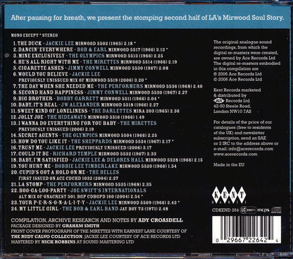 Jackie Lee, The Olympics, The Mirettes, The Hideaways, Etc. - The Mirwood Soul Story Volume 2 (24 tracks) (incl. large booklet) [New CD]