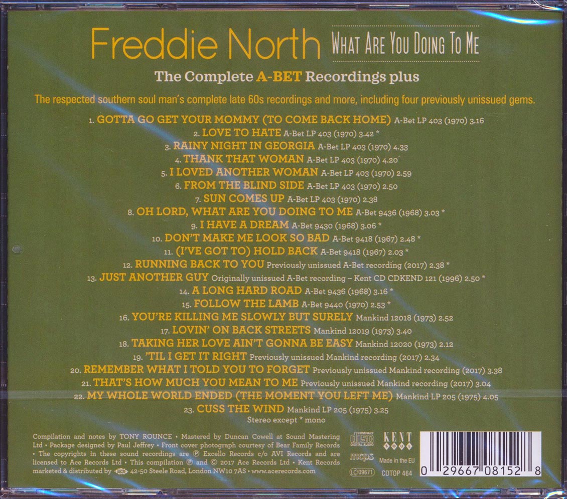 Freddie North - What Are You Doing To Me: The Complete A-Bet Recordings Plus (23 tracks) (incl. large booklet) (remastered) [New CD]