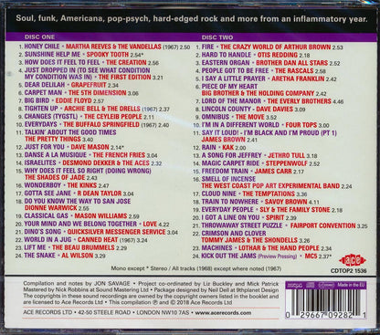 Jethro Tull, Spirit, The Kinks, Spooky Tooth, Etc. - Jon Savage's 1968: The Year The World Burned (48 tracks) (2xCD) (incl. large booklet) (remastered) [New CD]