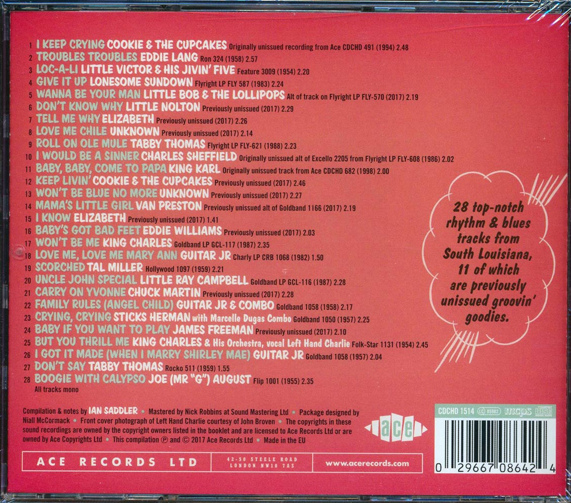 Tabby Thomas, Little Bob, Cookie & The Cupcakes, Etc. - Rhythm 'N' Bluesin' By The Bayou: Livin', Lovin' & Lyin' (28 tracks) (incl. 12-page booklet) (remastered) [New CD]
