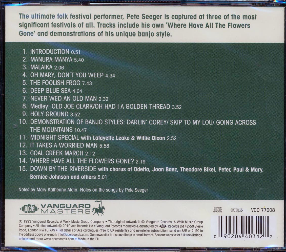 Pete Seeger - Live At Newport: Newport Folk Festival Classics (remastered) [New CD]