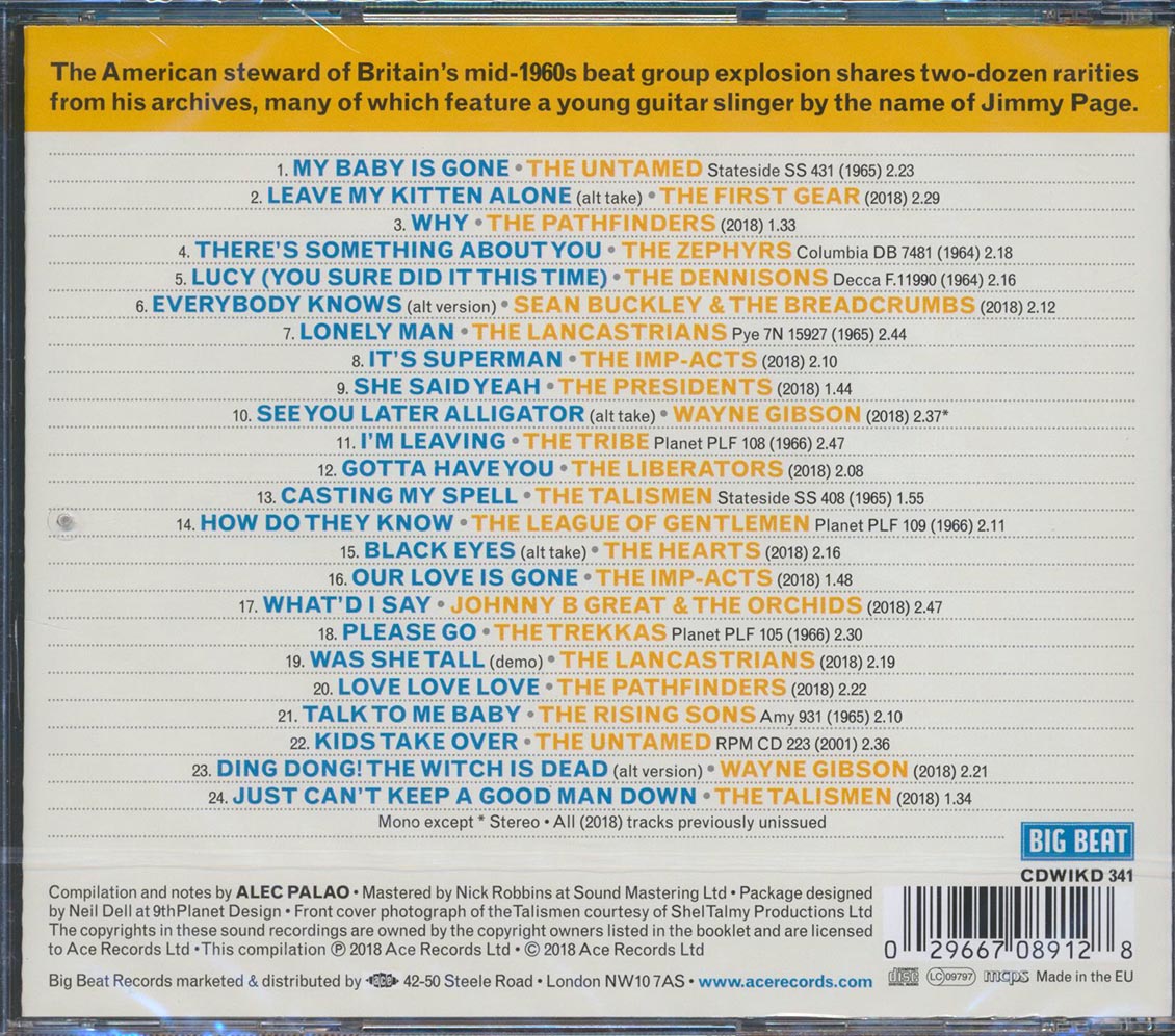 Johnny B Great & The Orchids, The Untamed, The Tribe, Etc. - Planet Beat: From The Shel Talmy Vaults (24 tracks) (incl. large booklet) (remastered) [New CD]