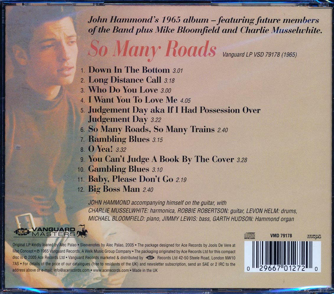 John Hammond - So Many Roads (remastered) [New CD]