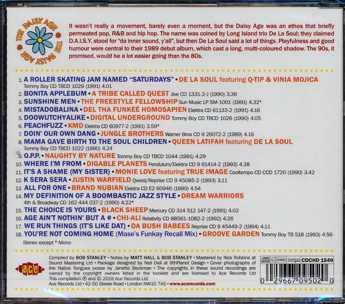 Digable Planets, De La Soul, A Tribe Called Quest, Etc. - The Daisy Age (incl. large booklet) (remastered) [New CD]