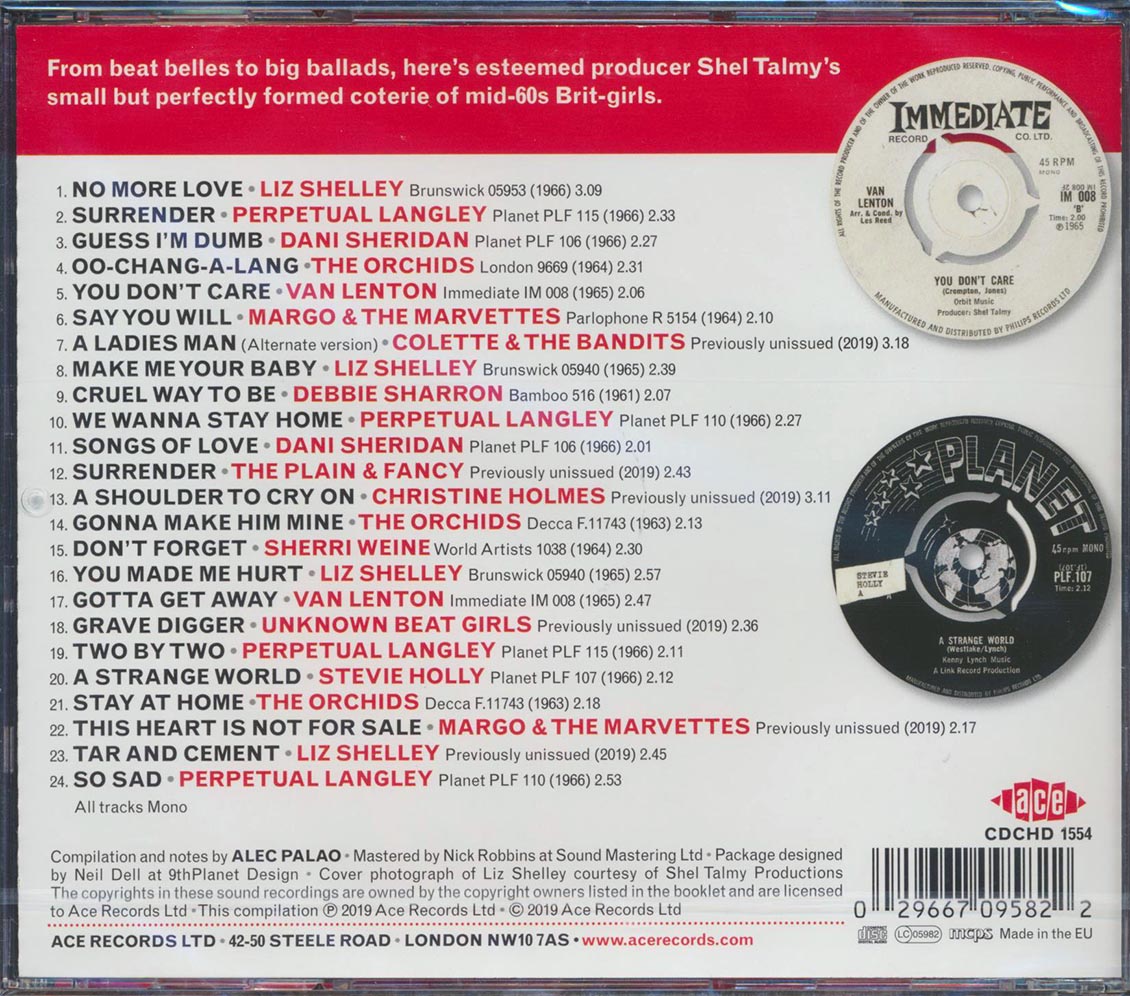 Liz Shelley, The Orchids, The Plain & Fancy - She's Girls: From The Planet Records Vaults (24 tracks) (incl. large booklet) (remastered) [New CD]