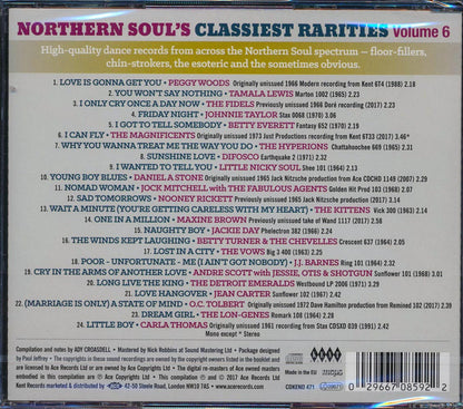 Peggy Woods, Little Nicky Soul, Betty Everett, Etc. - Northern Soul's Classiest Rarities Volume 6 (24 tracks) (incl. large booklet) (remastered) [New CD]