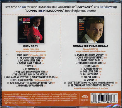 Dion DiMucci - Ruby Baby + Donna The Prima Donna (2 albums on 1 CD) (24 tracks) (incl. large booklet) (remastered) [New CD]
