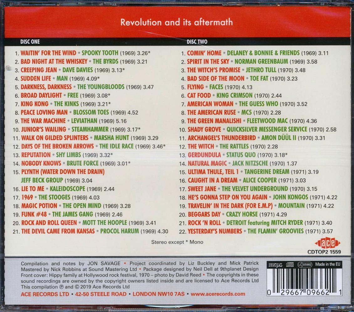 Spooky Tooth, The Byrds, Free, Jethro Tull, Etc. - Jon Savage's 1969-1971 Rock Dreams On 45 (43 tracks) (2xCD) (incl. large booklet) (remastered) [New CD]