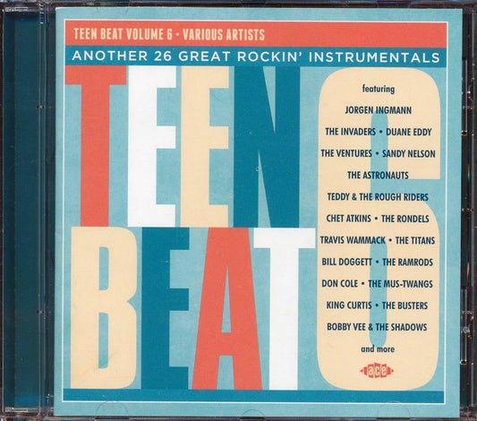 Bobby Vee, The Ventures, The Ramrods, The Astronauts, Etc. - Teen Beat Volume 6: Another 26 Great Rockin' Instrumentals (26 tracks) (incl. large booklet) (remastered) [New CD]