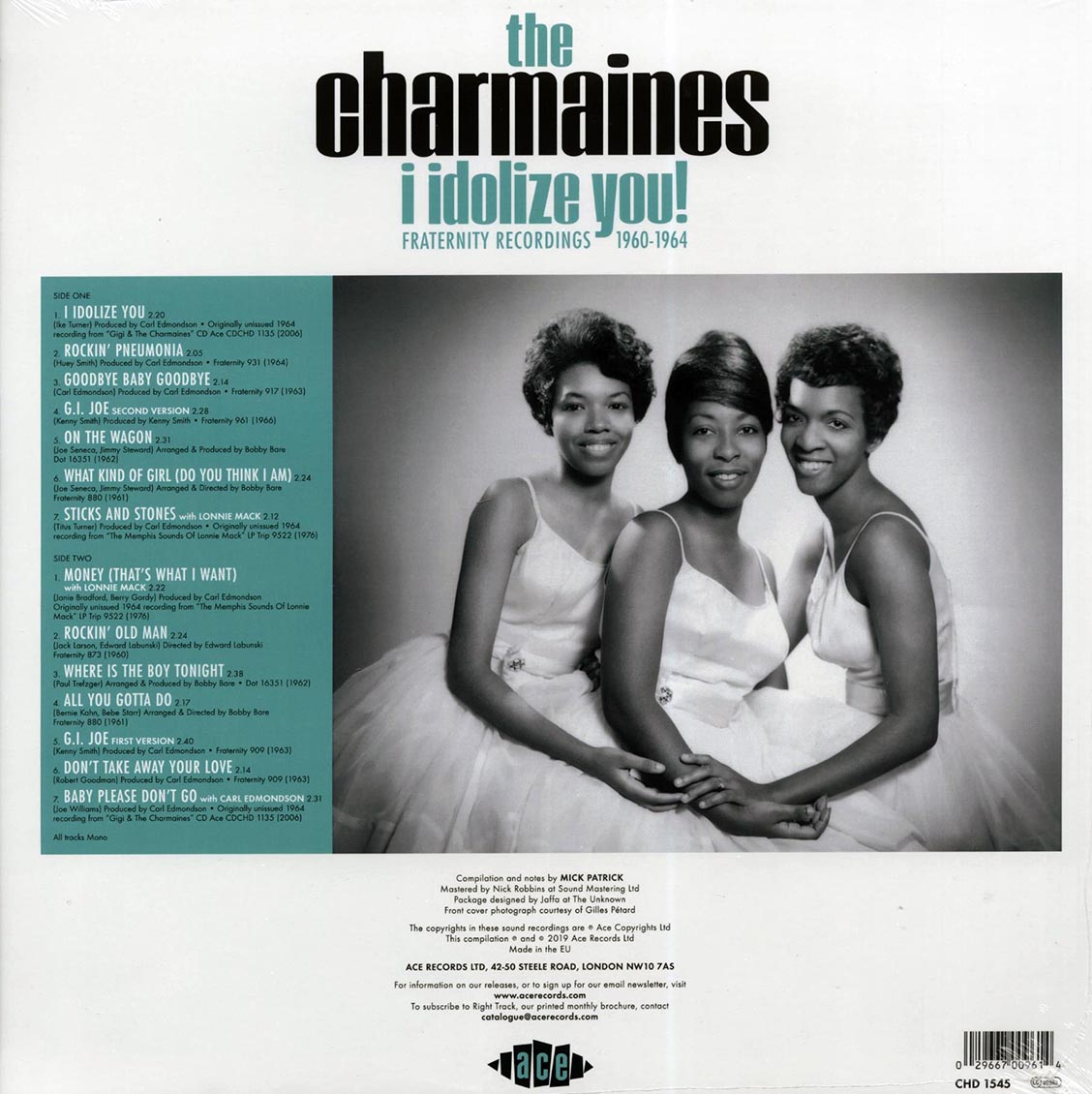 The Charmaines - I Idolize You! Fraternity Recordings 1960-1964 [New Vinyl LP]