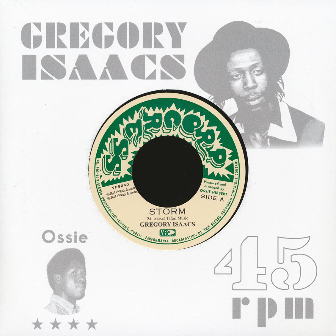 Gregory Isaacs - Storm  /  Ossie All-Stars - Leggo Dub [New Vinyl Record 7" Single]
