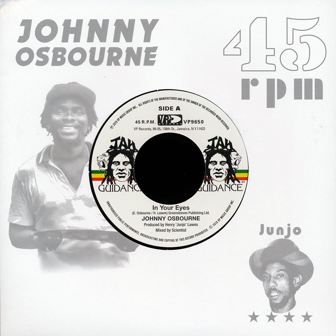 Johnny Osbourne - In Your Eyes  /  Roots Radics - Dangerous Match Four [New Vinyl Record 7" Single]