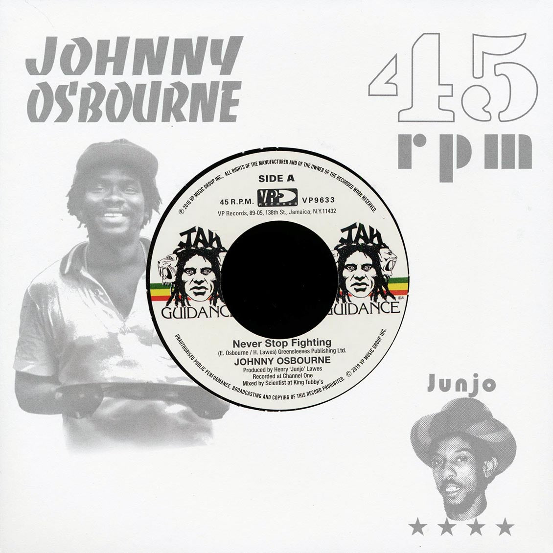 Johnny Osbourne - Never Stop Fighting  /  Roots Radics - Dangerous Match Six [New Vinyl Record 7" Single]