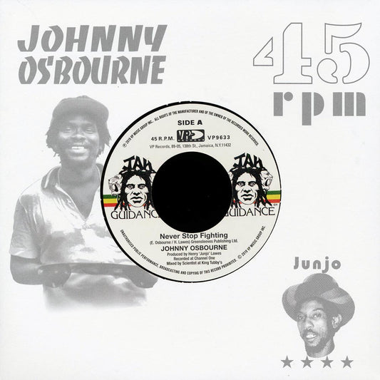 Johnny Osbourne - Never Stop Fighting  /  Roots Radics - Dangerous Match Six [New Vinyl Record 7" Single]