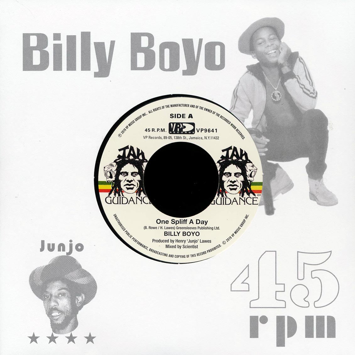 Billy Boyo - One Spliff A Day  /  Roots Radics - One Dub A Day [New Vinyl Record 7" Single]