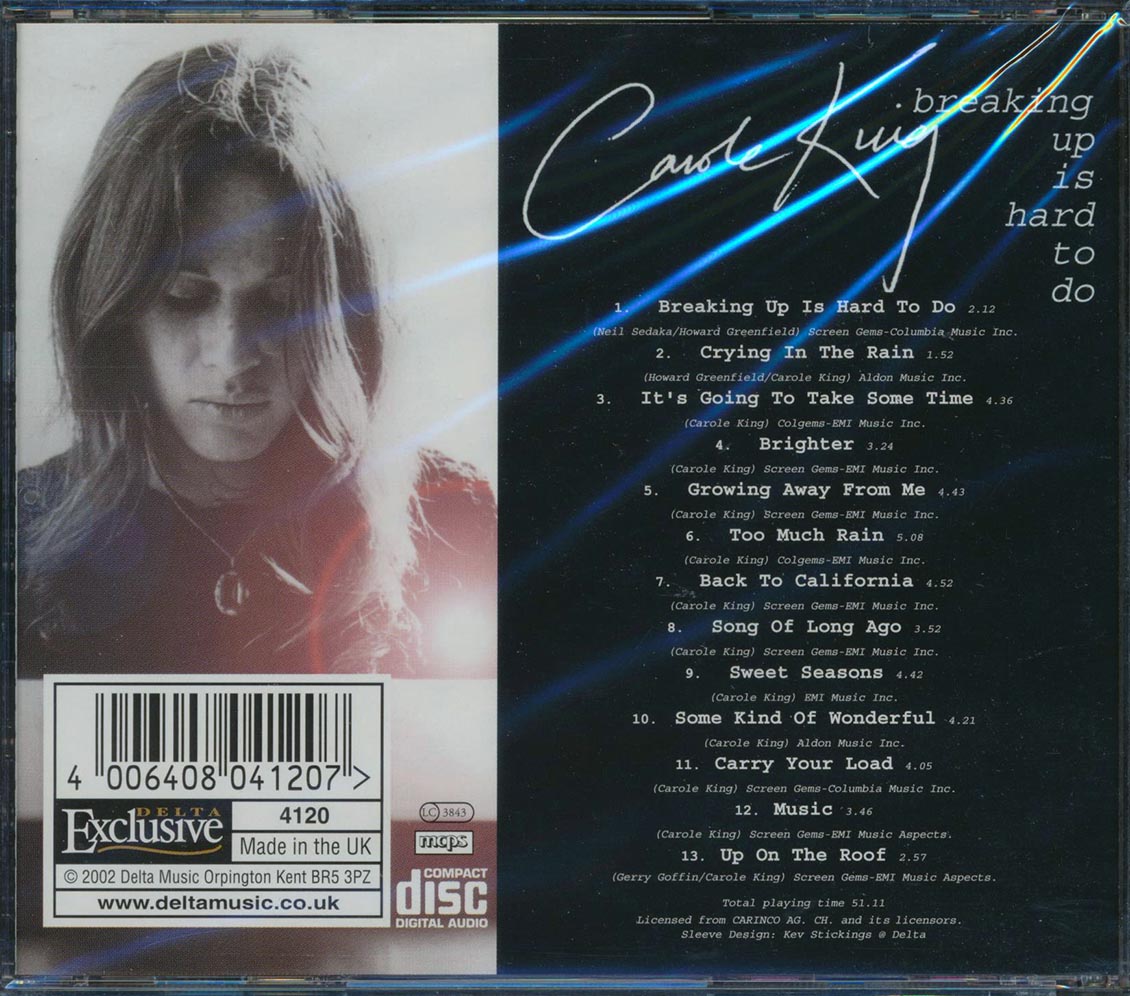 Carole King - Breaking Up Is Hard To Do [New CD]