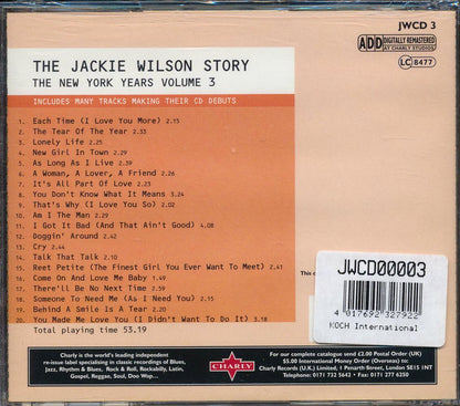 Jackie Wilson - The Jackie Wilson Story: The New York Years Volume 3 (20 tracks) (incl. large booklet) [New CD]