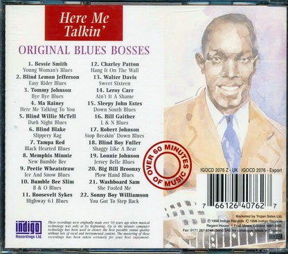 Charley Patton, Tampa Red, Washboard Sam, Etc. - Here Me Talkin': The Essential Recordings Of Original Blues Bosses (22 tracks) [New CD]