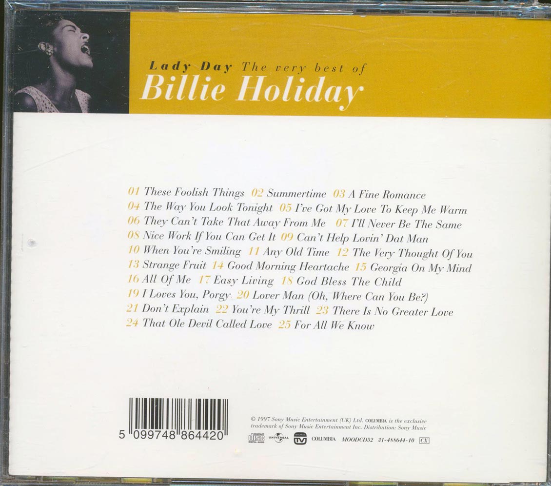 Billie Holiday - Lady Day: The Very Best Of (23 tracks) [New CD]
