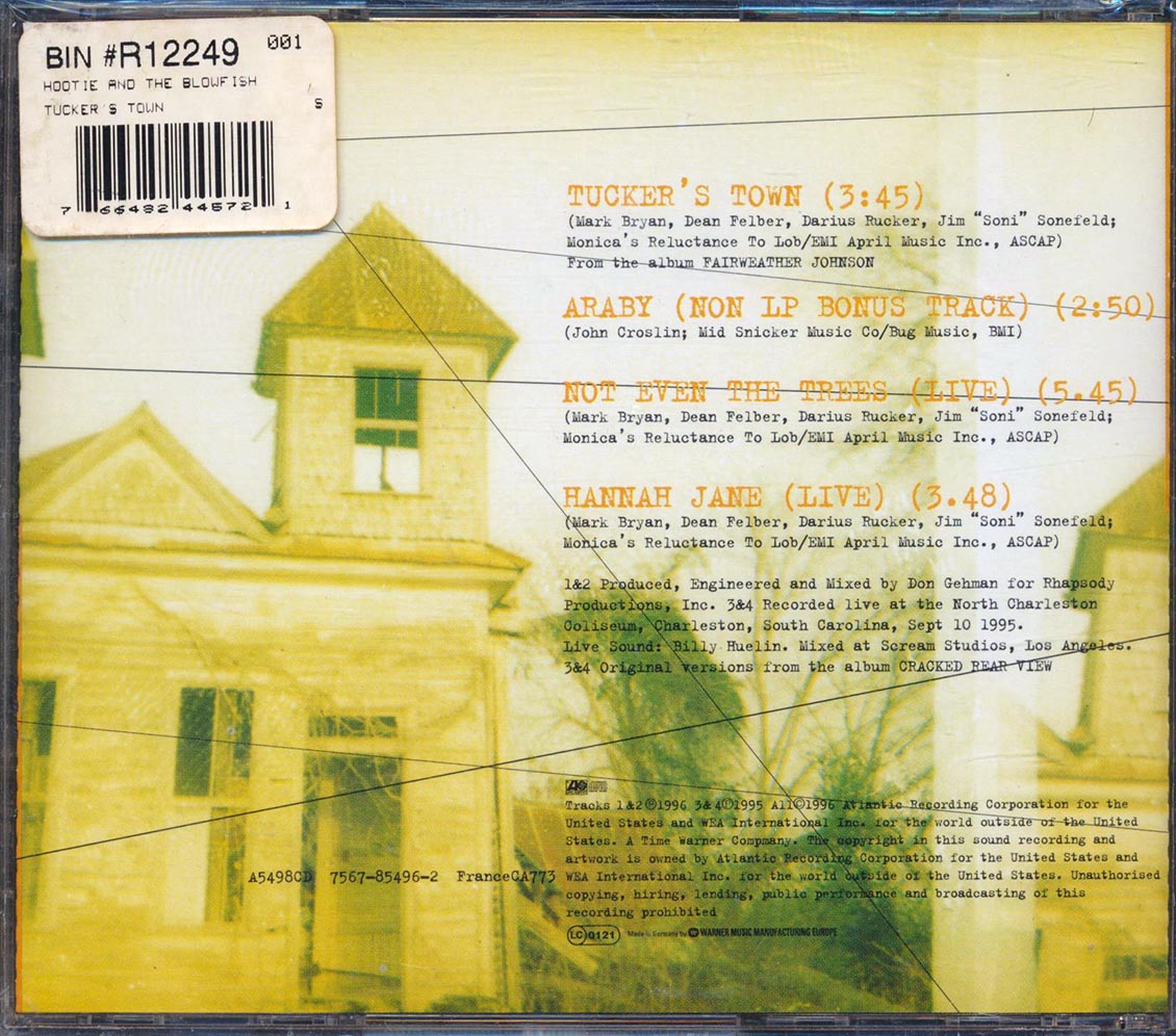 Hootie & The Blowfish - Tucker's Town [New CD]