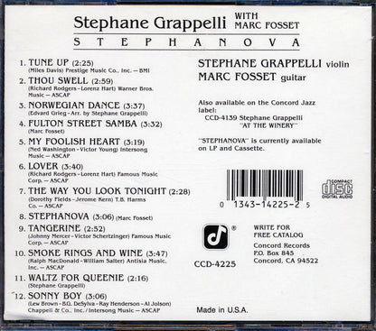 Stephane Grappelli, Mark Fosset - Stephanova (remastered) [New CD]