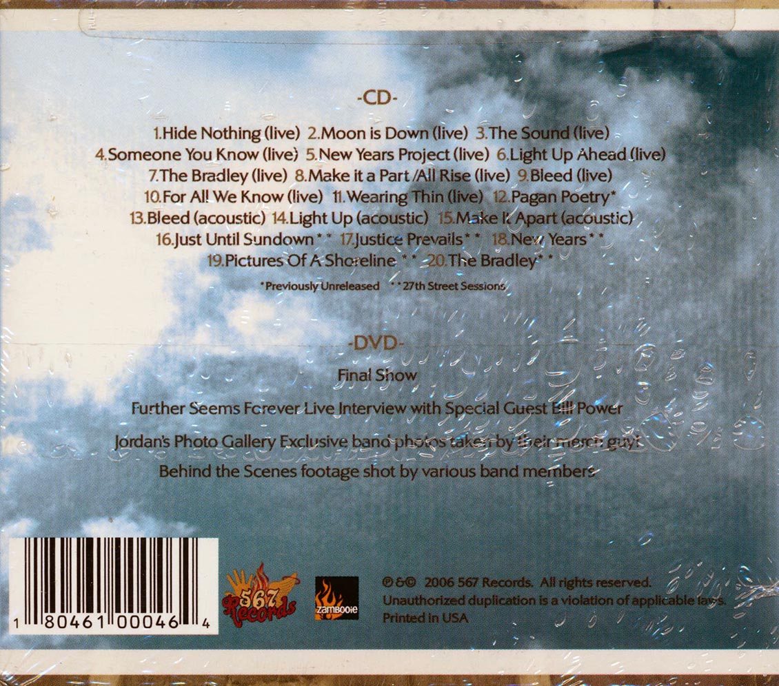 Further Seems Forever - The Final Curtain (20 tracks) (incl. DVD) (deluxe 3-fold digipak) [New CD]