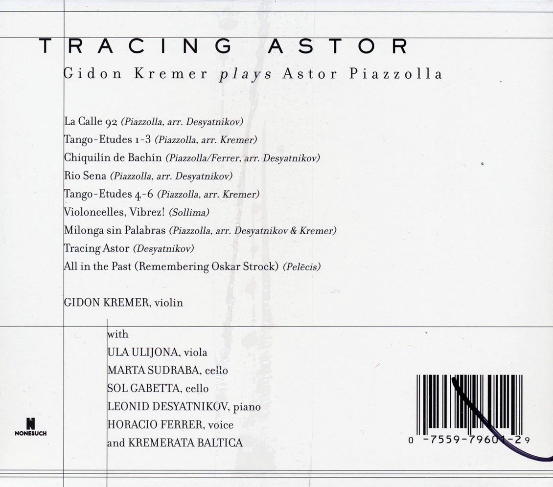 Gidon Kremer Plays Astor Piazzolla - Tracing Astor [New CD]