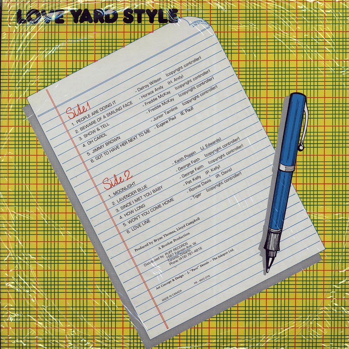 Horace Andy, Freddie McKay, Delroy Wilson, Etc. - Love Yard Style (orig. press) [New Vinyl LP]