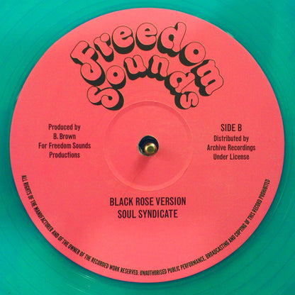 Prince Alla & Phillip Fraser - Black Rose; Prince Alla - Black Rose (Alternate Version)  /  Soul Syndicate - Black Rose Version (colored vinyl) [New Vinyl 12"]