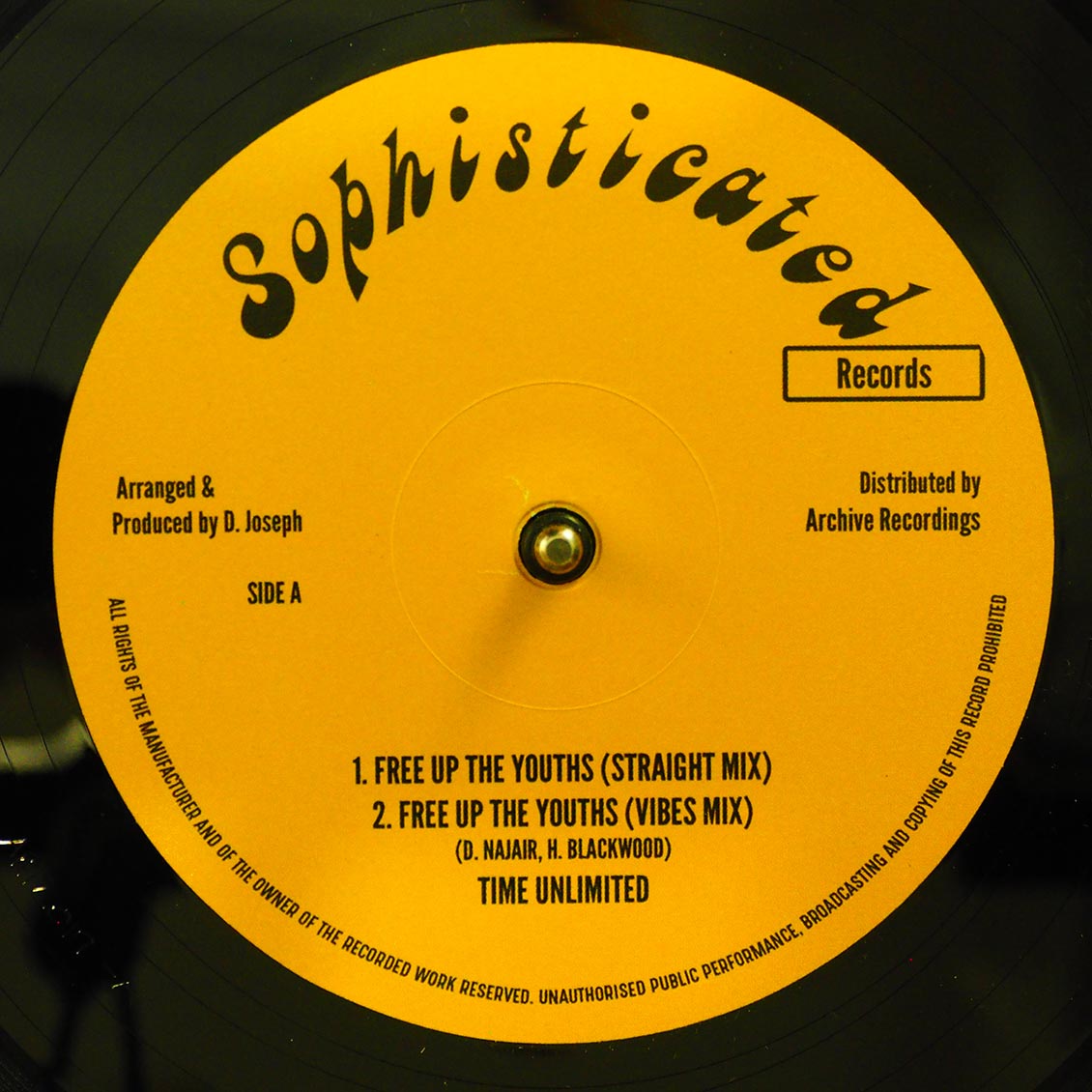 Time Unlimited - Free Up The Youths (Straight Mix); Time Unlimited - Free Up The Youths (Vibes Mix)  /  High Times Players - Free Up The Youths Version [New]