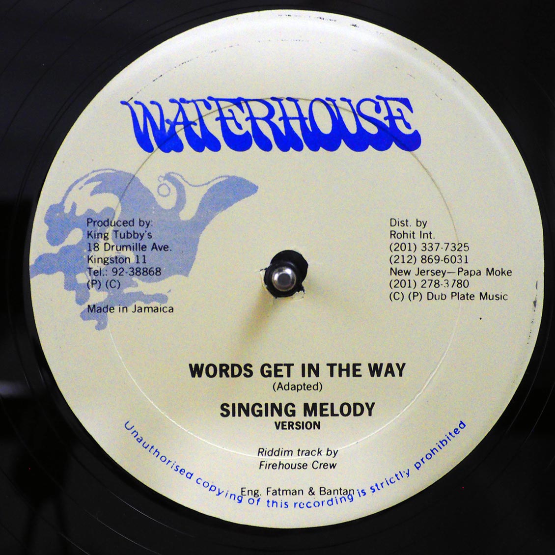 Singing Melody - She Want To Tie Me; Firehouse Crew - Version  /  Singing Melody - Words Get In The Way; Firehouse Crew - Version (orig. press) [New Vinyl Record 12" Single]