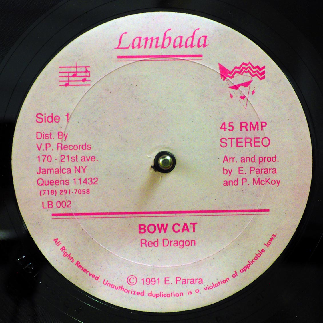 Red Dragon - Bow Cat; Version  /  Version 2 (rhythm: "Answer AKA Never Let Go") (orig. press) [New]